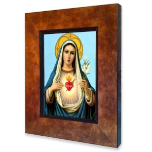 Serce Maryi, obraz ceramiczny