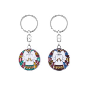 Brelok z aniołkiem w stylu witraż