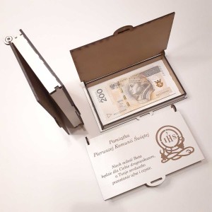 Pudełeczko szkatułka I Komunia Święta IHS