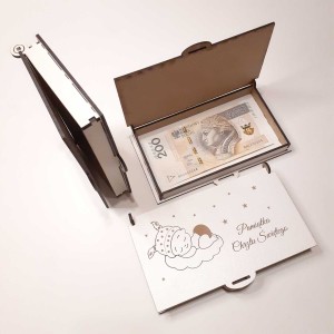 Pudełeczko szkatułka biała Chrzest Święty