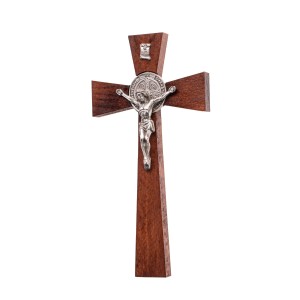 Krzyż św Benedykta Benedyktyński drewniany