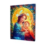 Obraz Matki Boskiej na Płótnie - Idealny Prezent na Chrzest