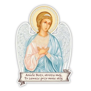 Naklejka religijna z Aniołem Stróżem - Twoje duchowe wsparcie