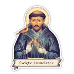 Naklejka ze Świętym Franciszkiem