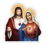 Naklejka Serca Jezusa i Maryi - Wyjątkowy Symbol Wiary