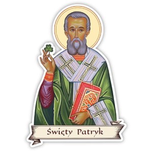 Naklejka religijna - święty Patryk