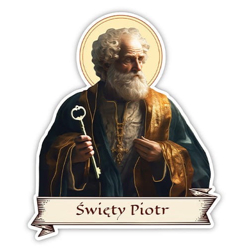 Naklejka religijna - święty Piotr