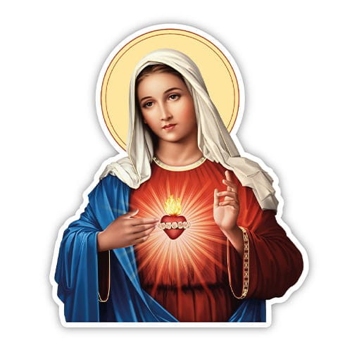 Naklejka religijna - Serce Maryi