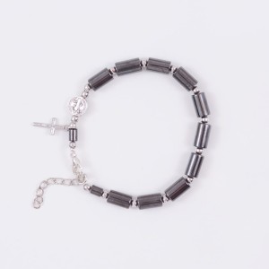 Dziesiątka różańca, bransoletka hematyt, Benedykt