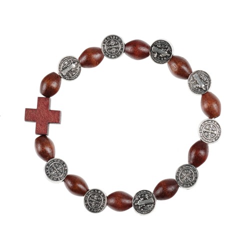 Bransoletka - dziesiątka różańca - Św. Benedykt