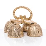 Dzwonki mosiężne poczwórne