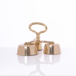 Dzwonki liturgiczne mosiężne potrójne