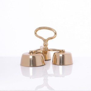 Dzwonki liturgiczne mosiężne potrójne