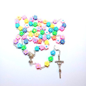 Różaniec do Pierwszej Komunii - kolory kwiatów