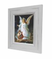 Anioł stróż z dziećmi, obraz ceramiczny