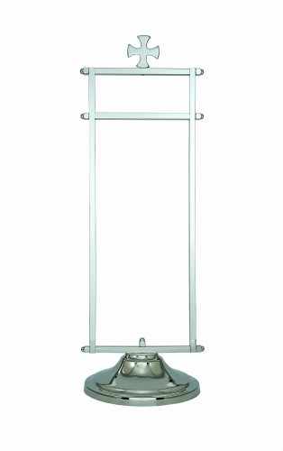 Stojak, wieszak na puryfikaterz - niklowany mosiądz - 30cm