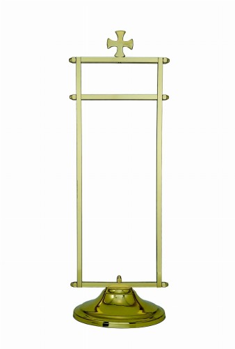 Stojak, wieszak na puryfikaterz - mosiężny - 30cm