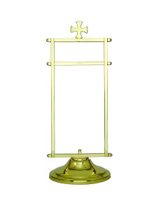 Stojak, wieszak na puryfikaterz - mosiężny - 25 cm