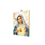 Serce Maryi, obraz na ceramice