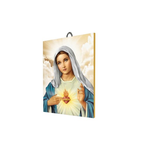 Serce Maryi, obraz na ceramice
