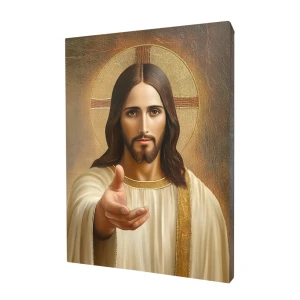 Ikona Religijna złocona „Jezus – Ja Jestem Drogą”