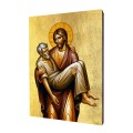 Ikona złocona,  Jezus Dobry Samarytanin