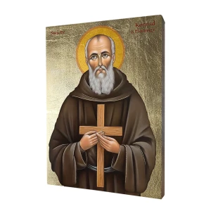 Ikona Religijna złocona Święty Konrad z Piacenzy