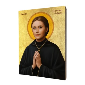 Ikona złocona Świętej Gemmy Galgani