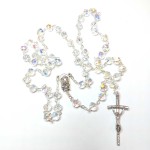 Różaniec szklany-imitujący kryształ Svarowskiego 