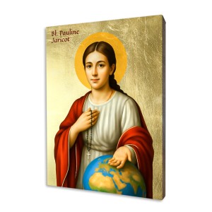 Ikona złocona Błogosławiona Paulina Jaricot – apostołka modlitwy i misji Kościoła