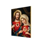 Serce Jezusa, Serce Maryi, obraz ceramiczny