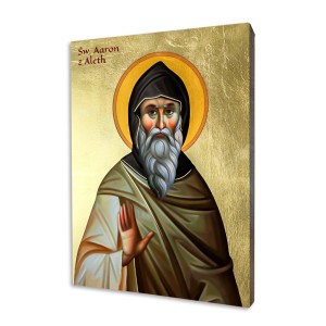 Ikona Złocona Św. Aaron z Aleth