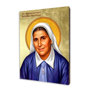 Ikona złocona Święta Maria Carmen Rendiles Martínez