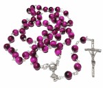 Różaniec z Kamienia - Tygrysie Oko Róż - 8 mm