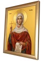 Grafika ikoniczna Święta Monika na ceramice ze złotymi akcentami.jpg
