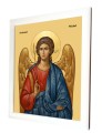 Obraz Archanioła Michała na ceramice w ikonicznym stylu wyjątkowa dekoracja religijna i prezent dla osób wierzących.jpg