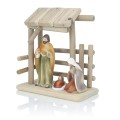Maryja i Józef przy żłóbku – ujęcie ukośne
