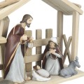 Maryja, Józef i Dzieciątko przy żłóbku – zbliżenie
