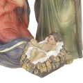 Dzieciątko Jezus w żłóbku u stóp Maryi i Józefa