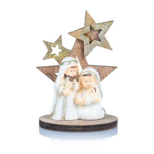 Święta Rodzina Favola 8 cm na tle trzech gwiazd