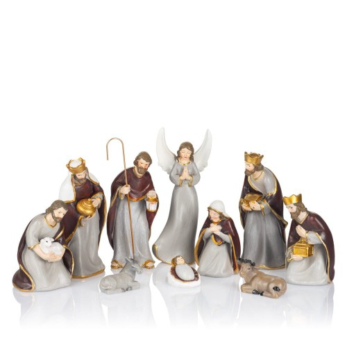 Szopka Favola – zestaw 9 figurek z żywicy, Józef 17 cm
