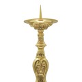 Lichtarz mosiężny 30 cm – odlew – zdjęcie 3