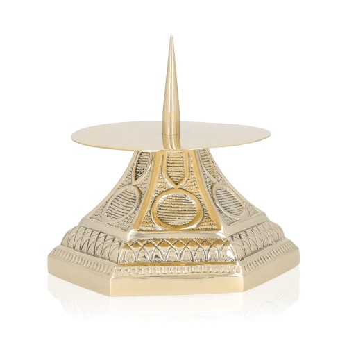 Lichtarz mosiężny 6,5 cm – odlew – zdjęcie 1