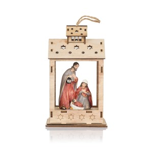 Święta Rodzina Favola w lampionie 19 cm – podświetlana dekoracja