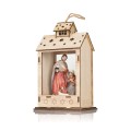 Święta Rodzina w lampionie Favola 19 cm – ujęcie z prawego skosu