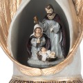 Zbliżenie Maryi, Józefa i Dzieciątka w figurce Favola z pozytywką
