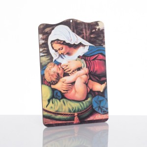 Matka Boża Karmiąca – obrazek 12 × 16 cm