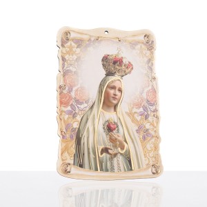 Matka Boża Fatimska w koronie – obrazek 16 × 23,5 cm