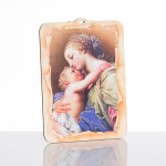 Matka Boża przytulająca Dzieciątko – obrazek 12 × 16 cm
