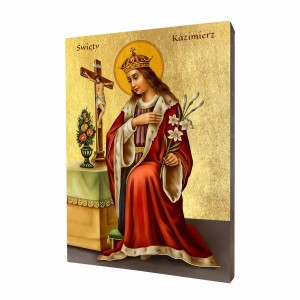 Ikona religijna święty Kazimierz Jagiellończyk